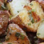 new potatoes with roasted garlic vinaigrette
