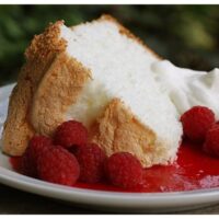angel food cake with summer berry sauce angel food cake with summer berry sauce