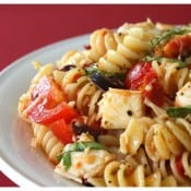 pasta salad with sun-dried tomatoes