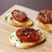 roasted tomato crostini