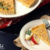 butternut squash tart with caramelized onion - from a farmgirl's dabbles