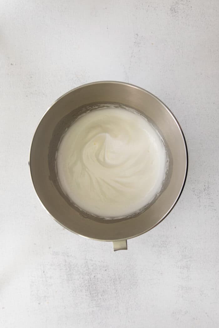 Whipped egg whites