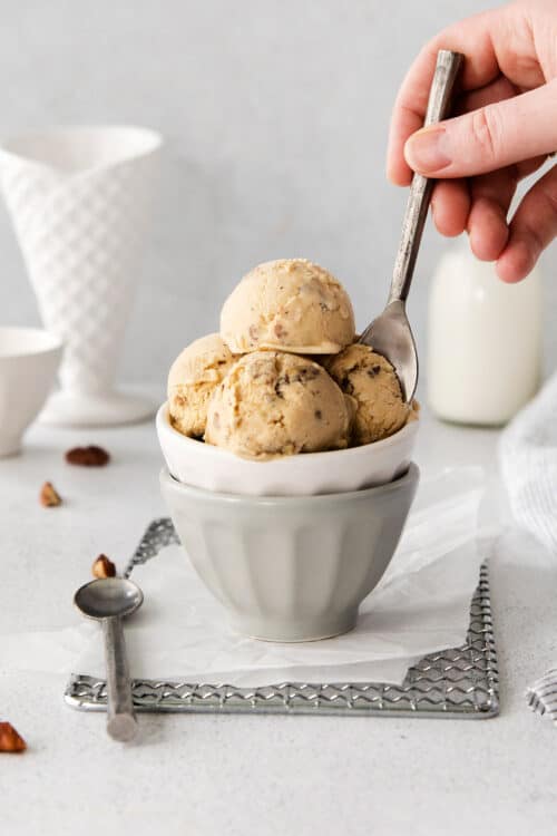 Homemade Butter Pecan Ice Cream Recipe l A Farmgirl's Dabbles