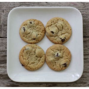 These chocolate chip cookies are soft, chewy, and genuinely perfection on a plate!