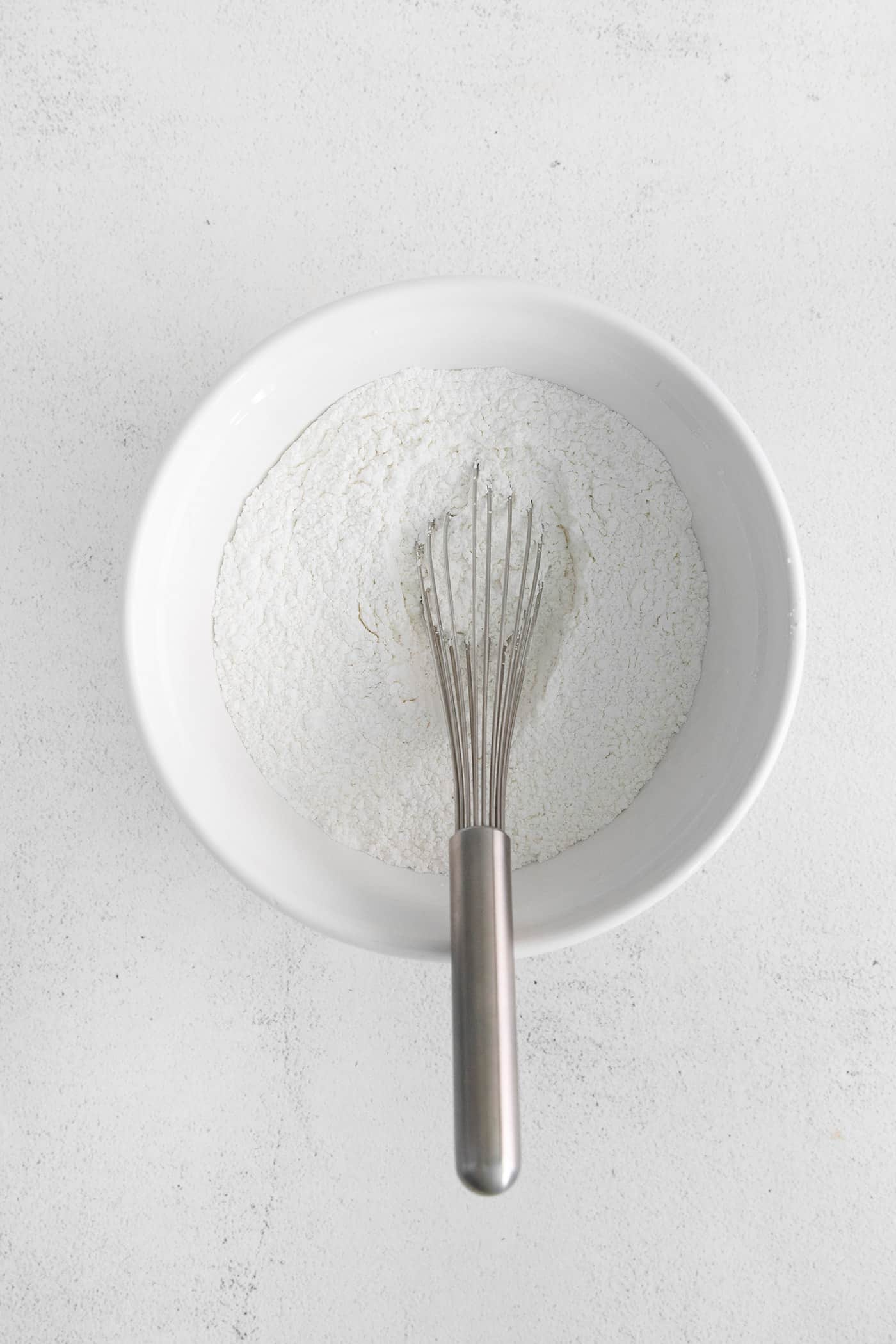 Cake flour in a bowl