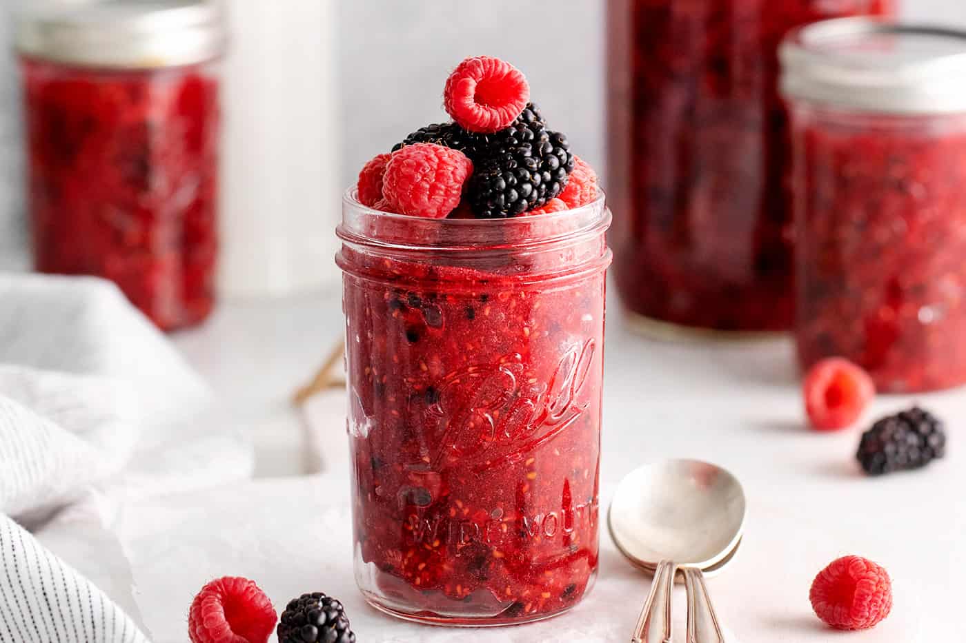 Easy Raspberry Blackberry Freezer Jam Recipe A Farmgirl's Dabbles