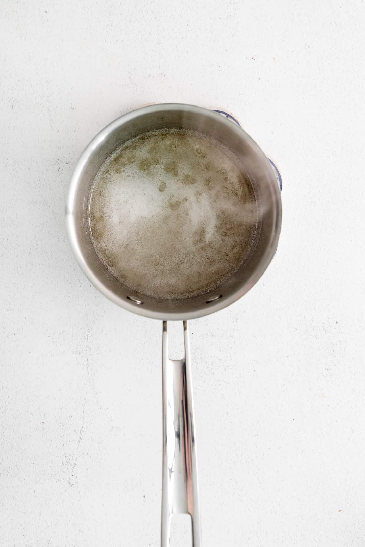 Pectin boiling in a pot