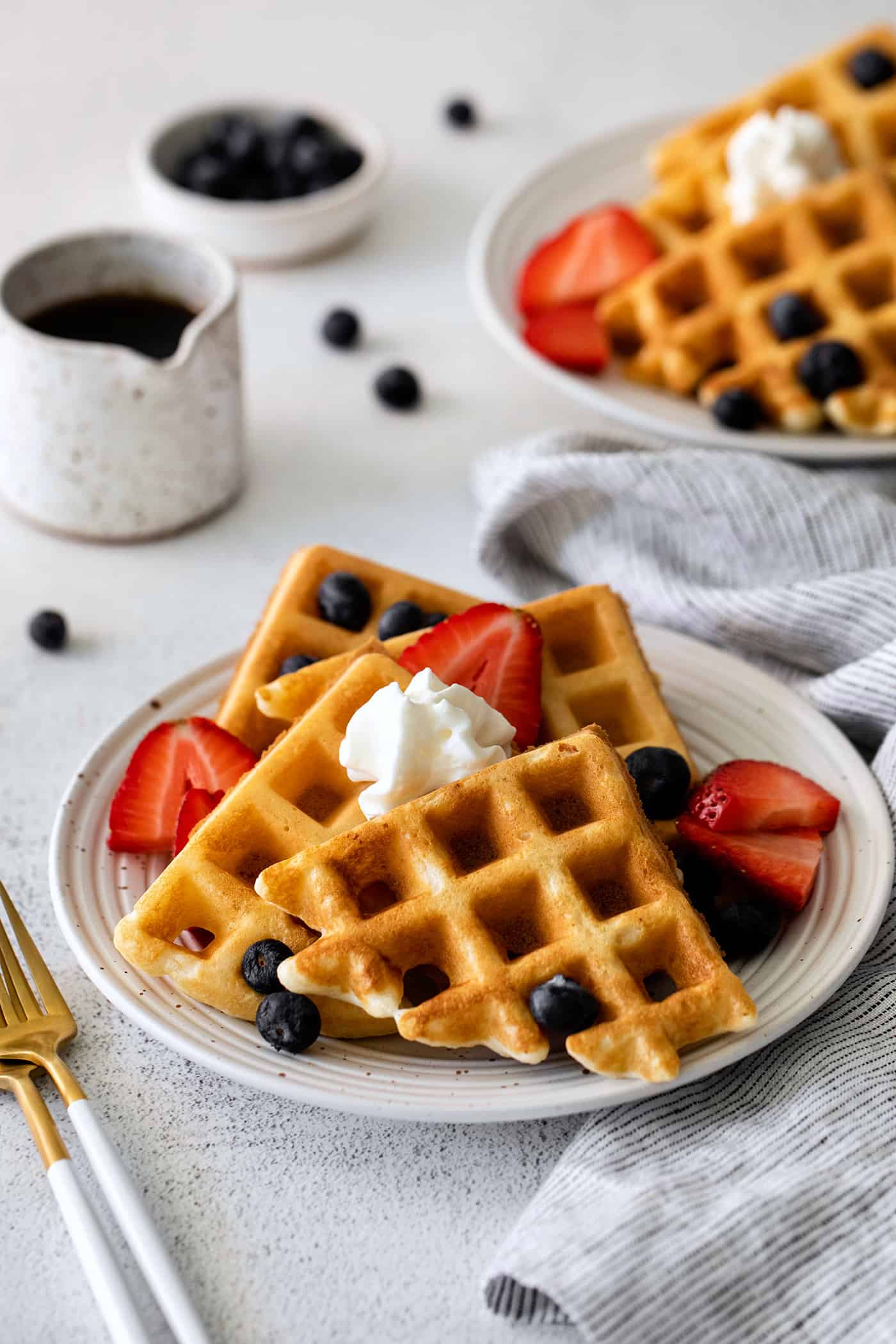 Light and Crispy Waffles