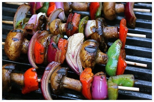 Skewered Balsamic Veggies