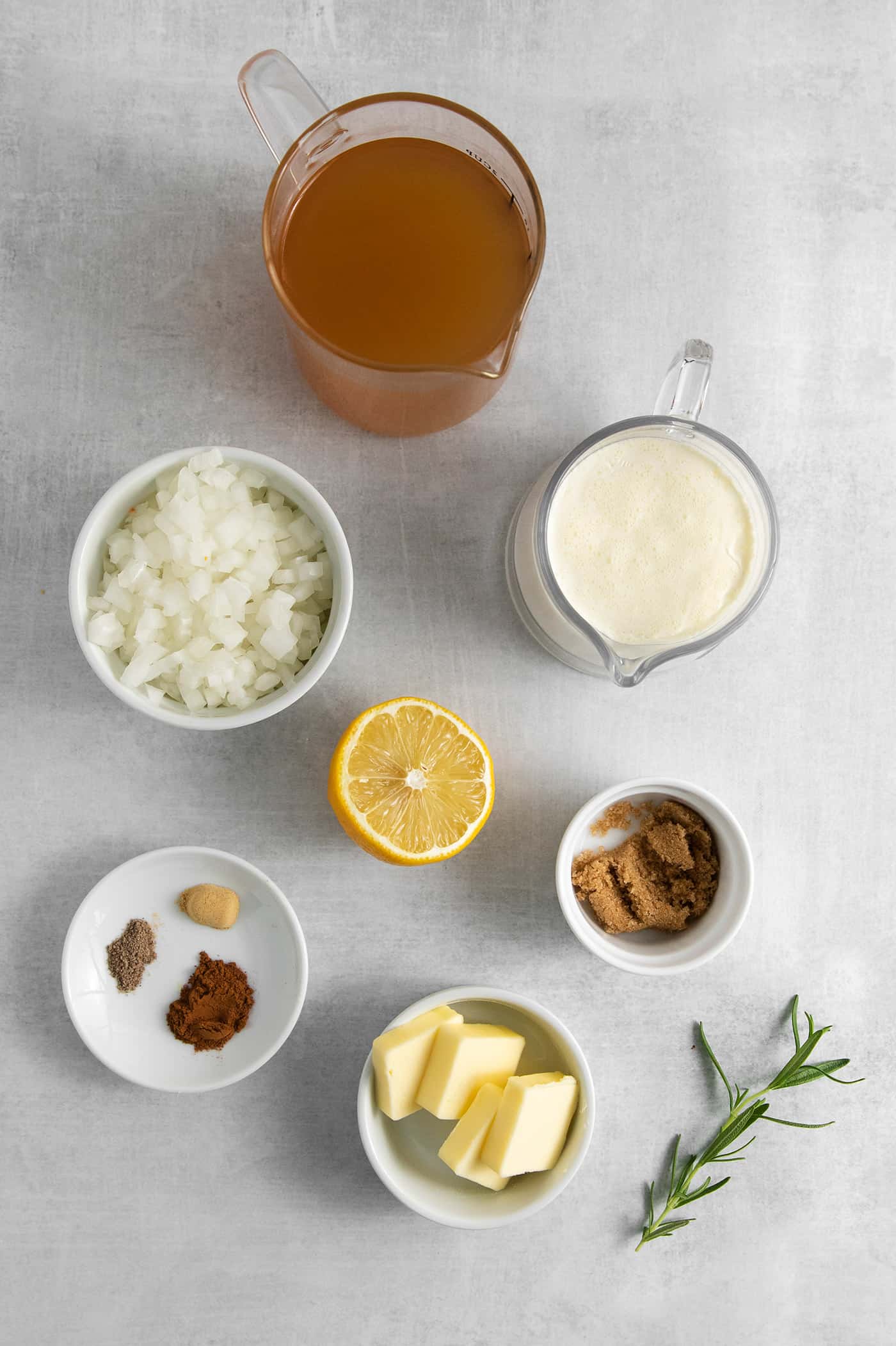 Squash soup ingredients