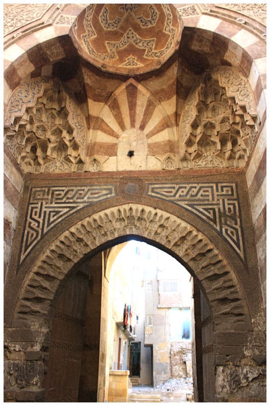 the entrance to the Khan market