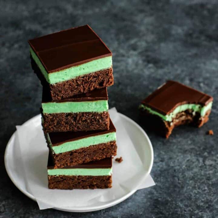 brownies with mint frosting