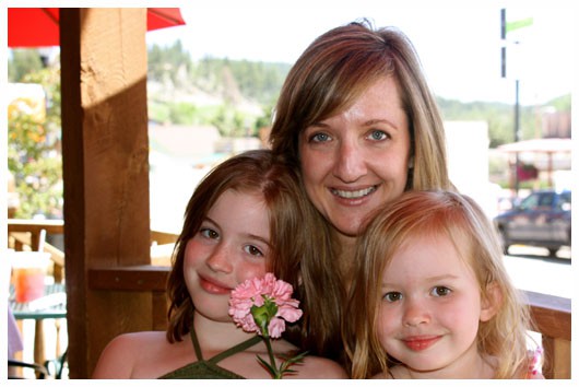 a women and her two daughters