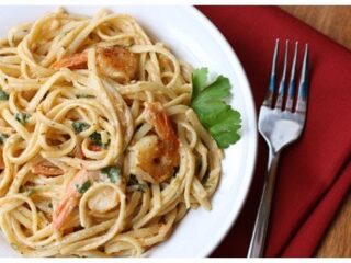 Shrimp And Pasta In Tomato Chile Cream Sauce A Farmgirl S Dabbles