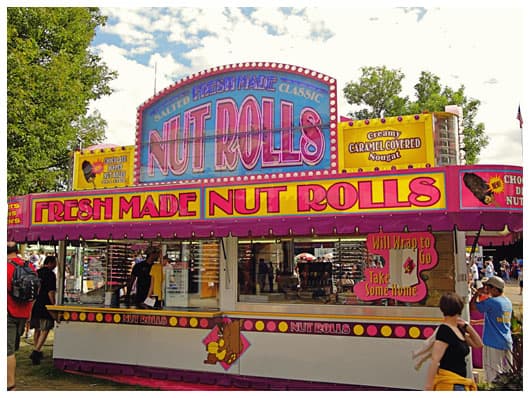 The Nut Roll stand at the Minnesota State Fair