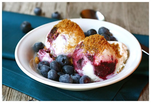 a white bowl with two scoops of ice cream