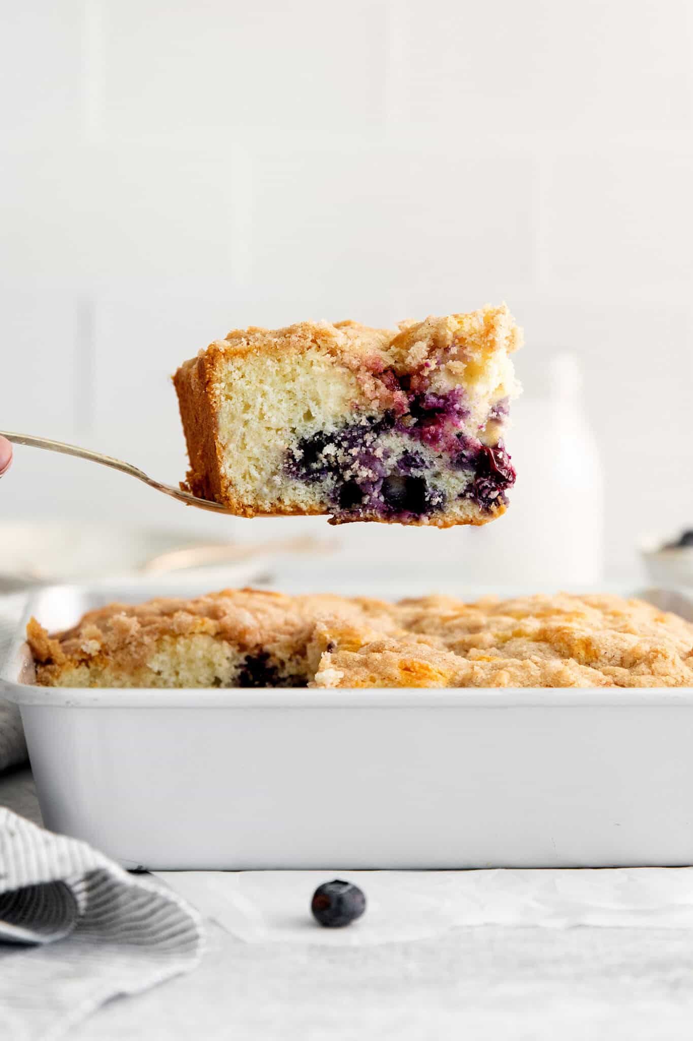 Easy Blueberry Tea Cake Recipe l A Farmgirl's Dabbles