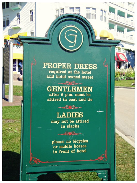 dress code for the grand hotel