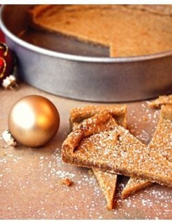 slices of christmas shortbread