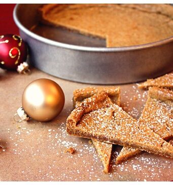 slices of christmas shortbread