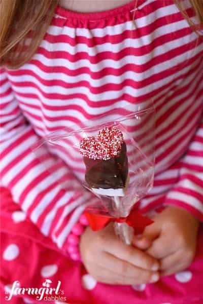 a gift wrapped marshmallow pop