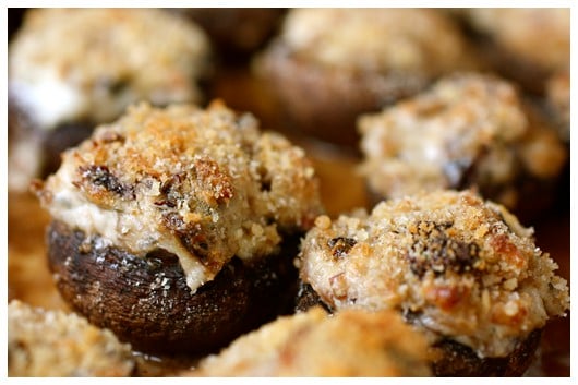 bacon and blue cheese mushrooms