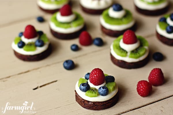 assorted brownie fruit pies