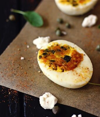 sautéed deviled eggs