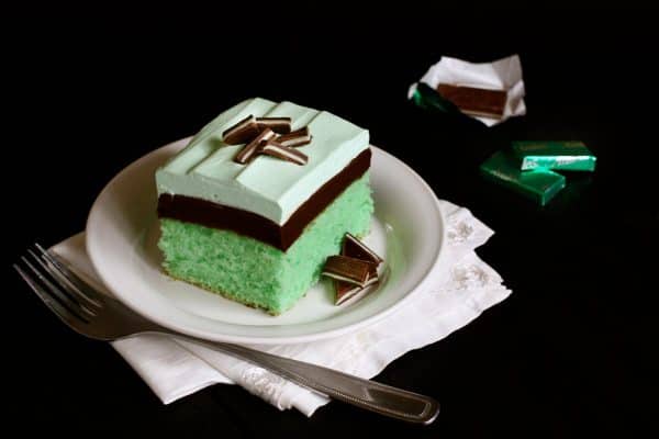 chocolate and mint cake