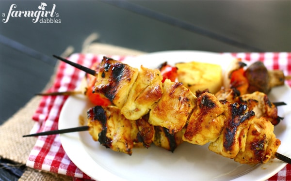 Grilled Honey Mustard Chicken Skewers • Salt & Lavender