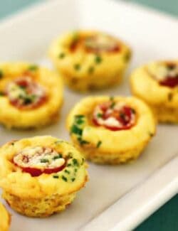 mini frittatas with tomatoes