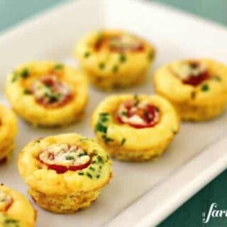 mini frittatas with tomatoes