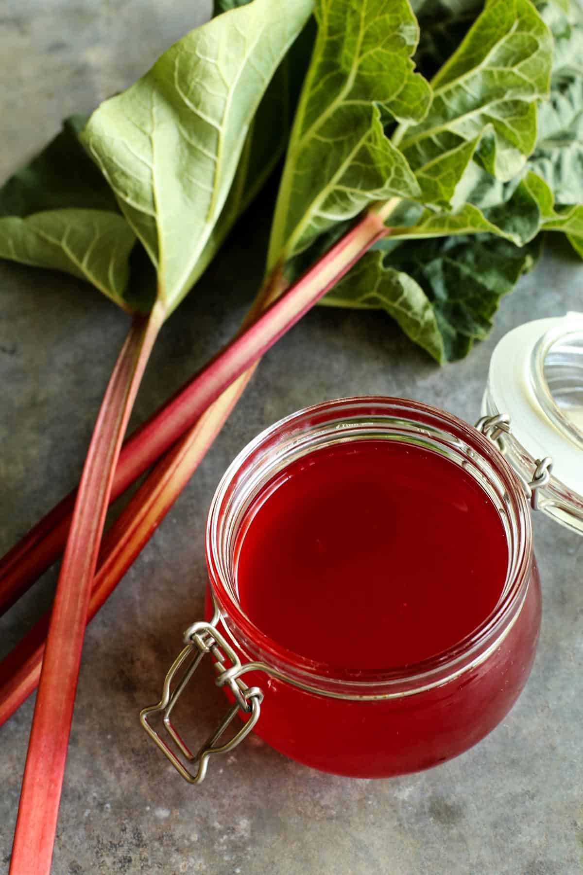 Ruby Rhubarb Syrup Recipe Easy Homemade Pancake Syrup