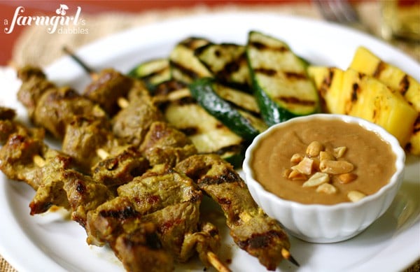 coconut beef satay