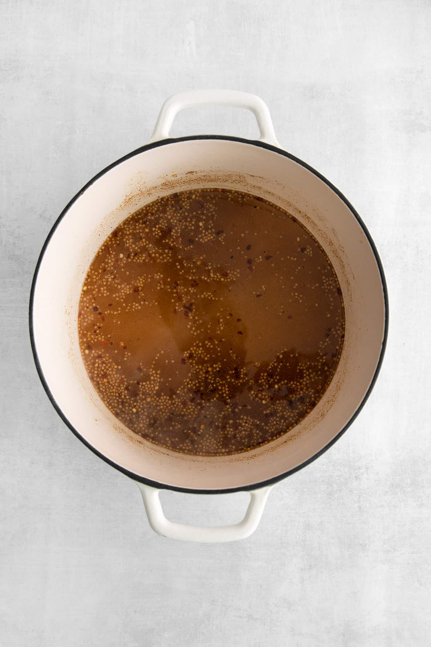 Vinegar and spices in a bowl