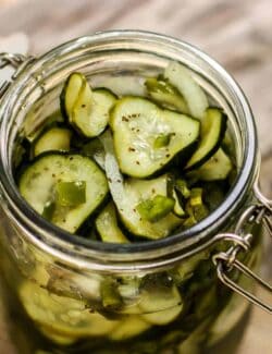 Pickles in a jar