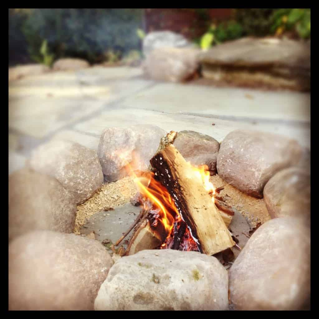 a campfire