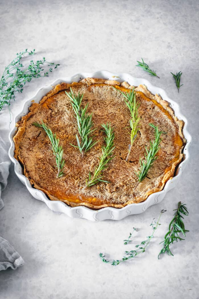 Butternut Squash Tart with Caramelized Onions l a farmgirl's dabbles