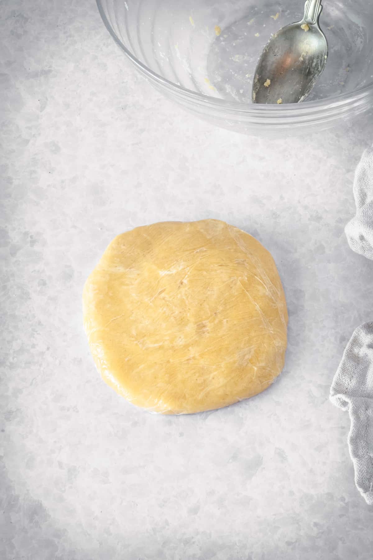 Pastry dough in a bowl