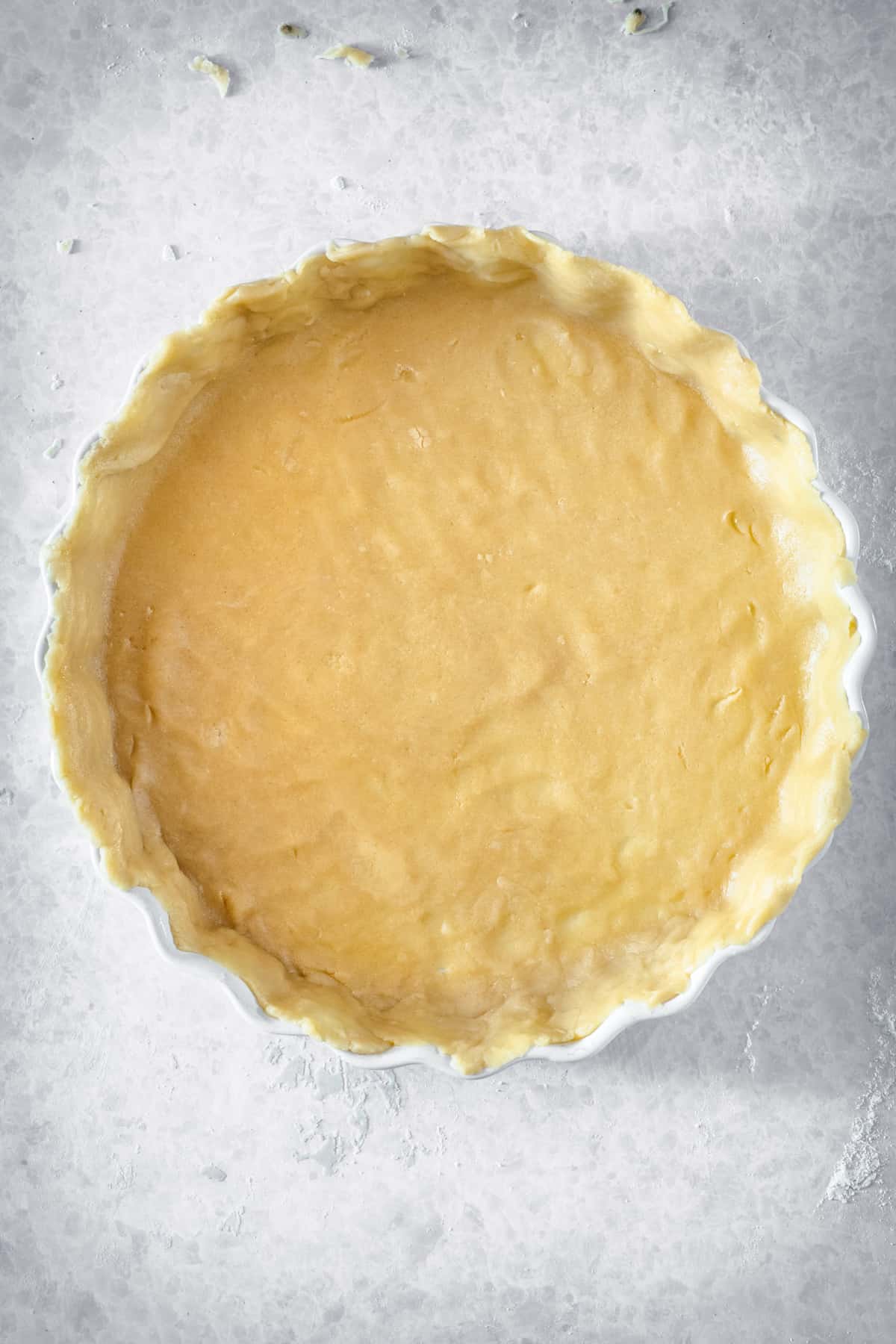 A pastry tart crust