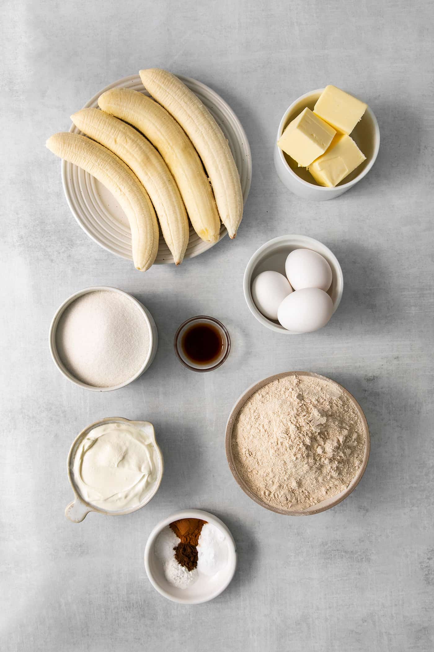 Banana cake ingredients