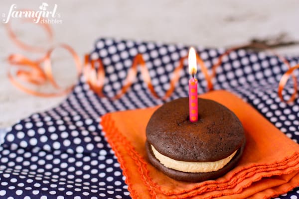 Whoopie Pies with Fluffy Peanut Butter Marshmallow Cream • a farmgirl&amp;#39;s ...