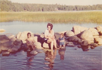 Mom and girls at Itasca 1976