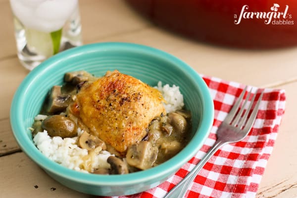 a bowl of rice and chicken