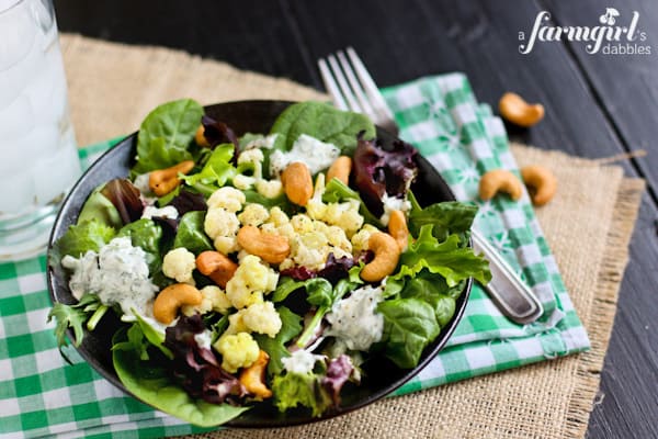 a bowl of fresh salad