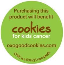 cookies for kids' cancer sticker