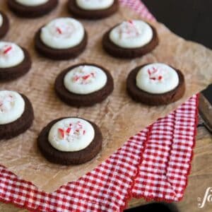 peppermint and espresso shortbread bites
