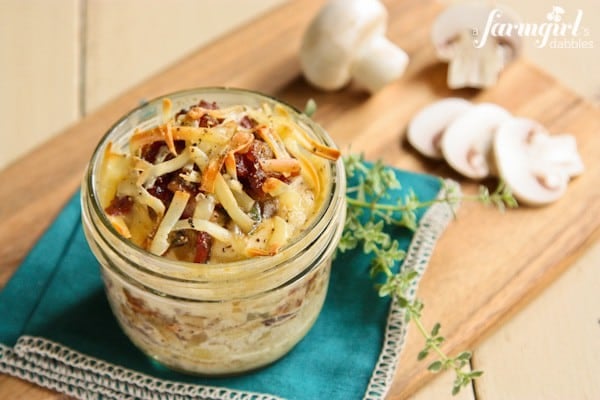 bacon and mushroom Potato Gratins