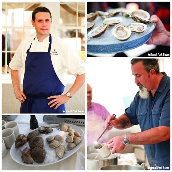 Fresh oysters at Topper's restaurant