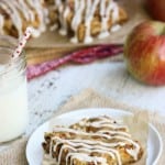 Apple Bars drizzled with a Cardamom Glaze